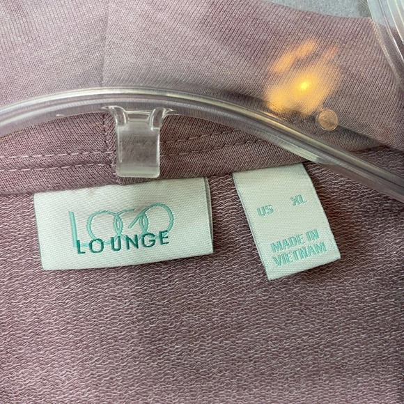 Lori Logo Lounge French Terry Rib Detail Cardigan - Picture 6 of 12